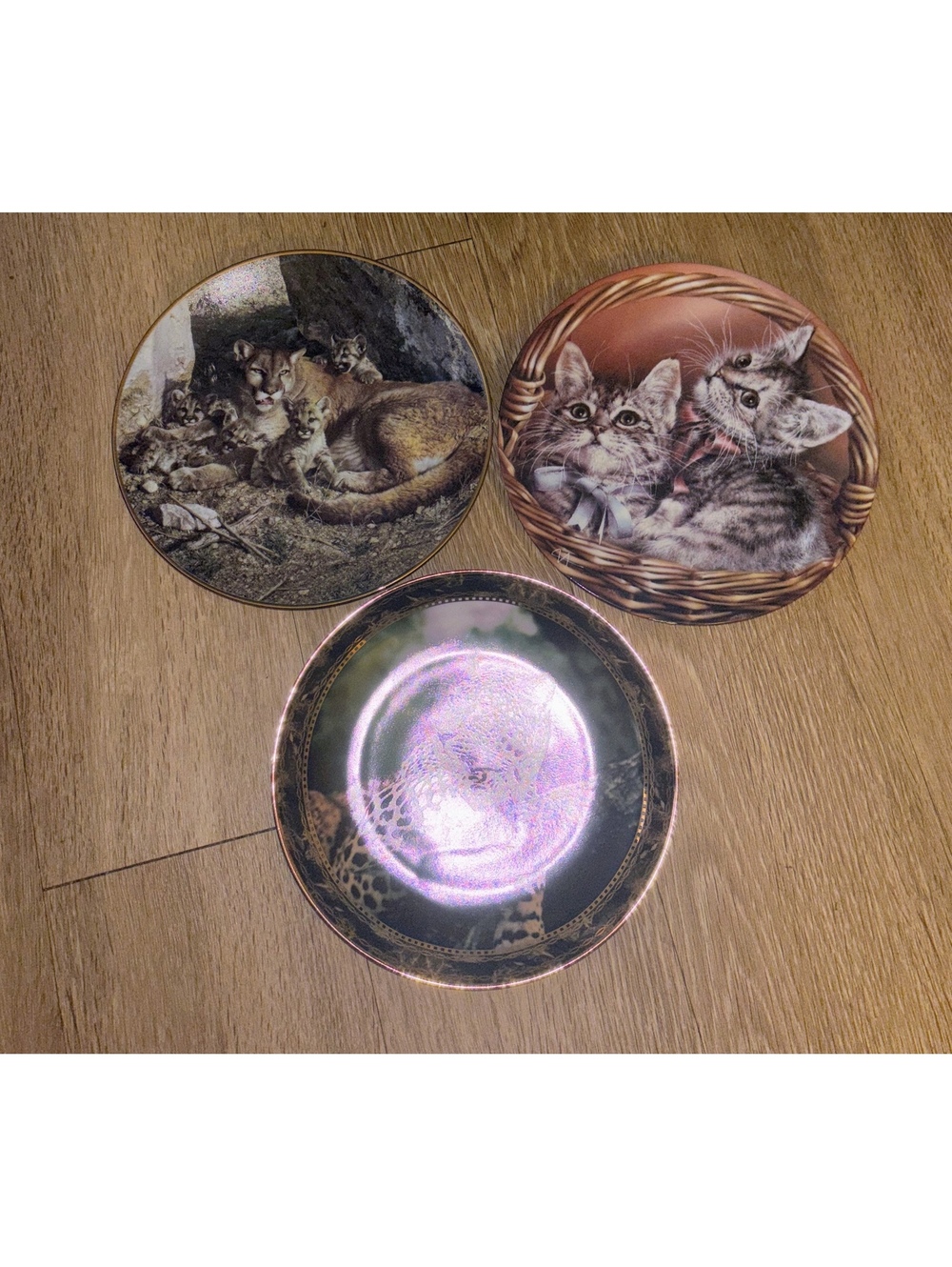 Vintage Bradford Exchange Animal Collector Plates Lot of 3